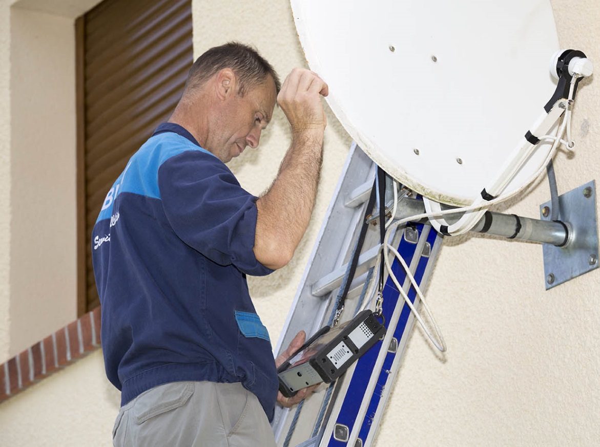 Pointage d'une antenne parabolique